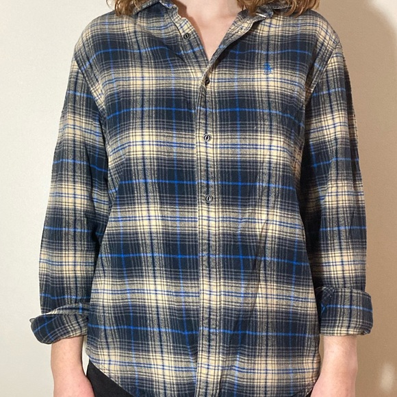 Original Penguin yellow, blue and grey flannel - Picture 2 of 7